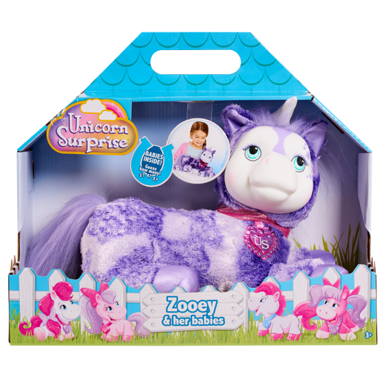 Unicorn Surprise: Plush Playset - Zooey & Her Babies