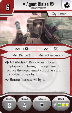 Star Wars: Imperial Assault: Agent Blaise - Villain Pack image