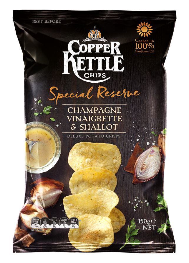 Copper Kettle Chips Special Reserve Champagne Vinaigrette & Shallot