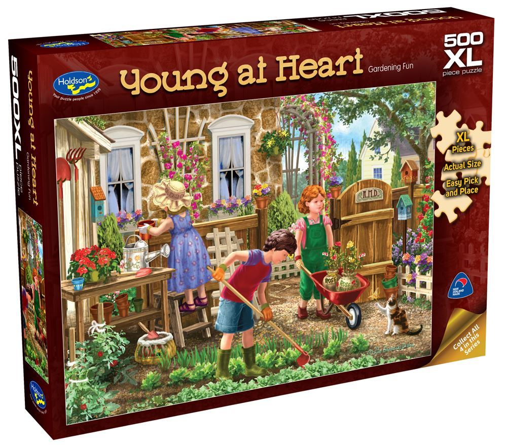 Holdson: Young at Heart - Gardening Fun - 500 Piece XL Puzzle image