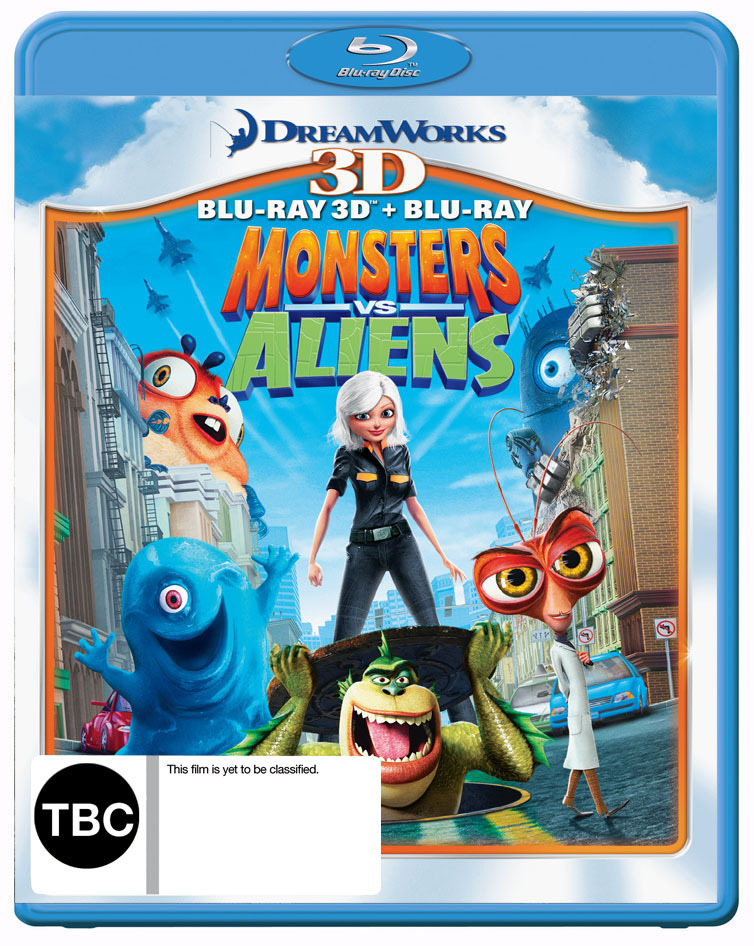 Monsters vs Aliens 3D Combo Bluray, 3D Bluray Buy Now at