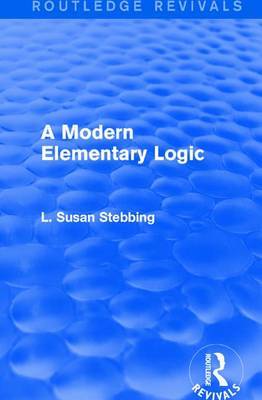 : A Modern Elementary Logic (1952) by L Susan Stebbing image