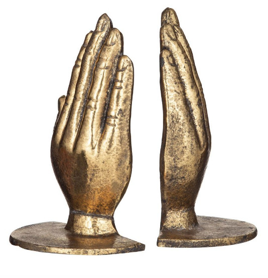 Praying Hands Bookends Gold at Mighty Ape NZ