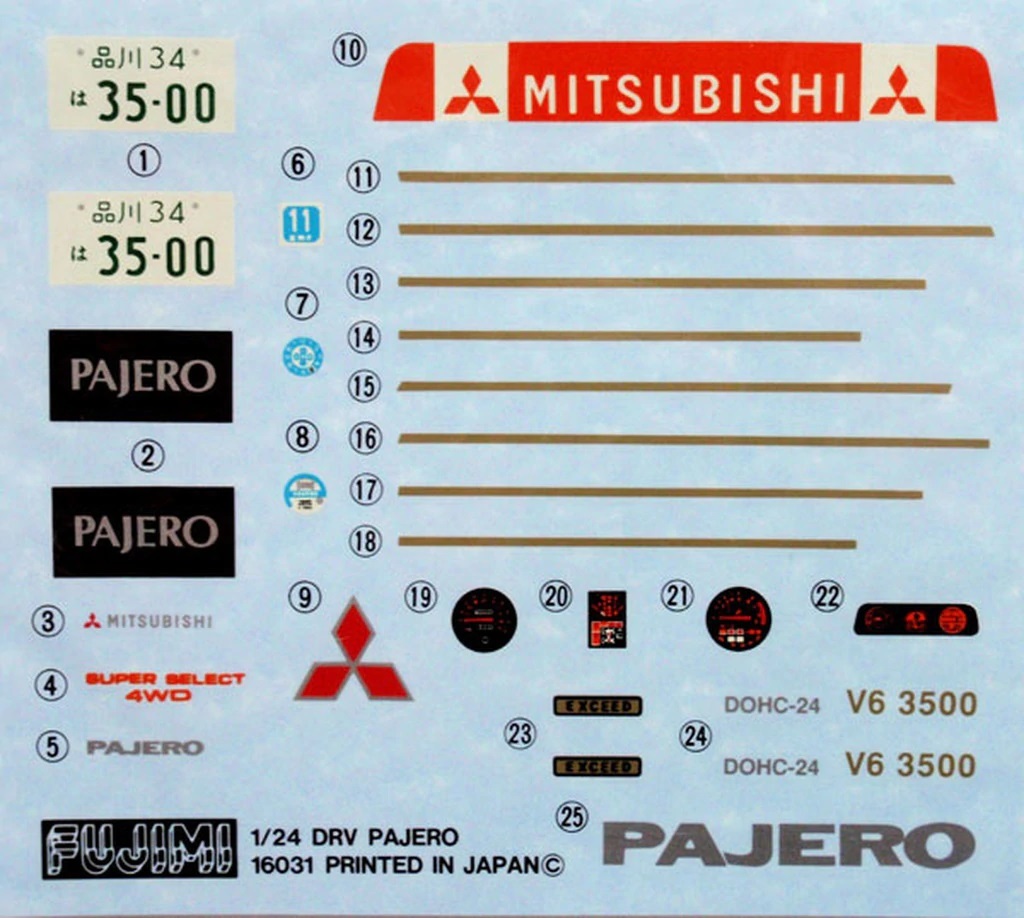 Tamiya 1:24 | FACTORY SEALED KIT | 1992 Mitsubishi Pajero | Paris Le Cap Winner