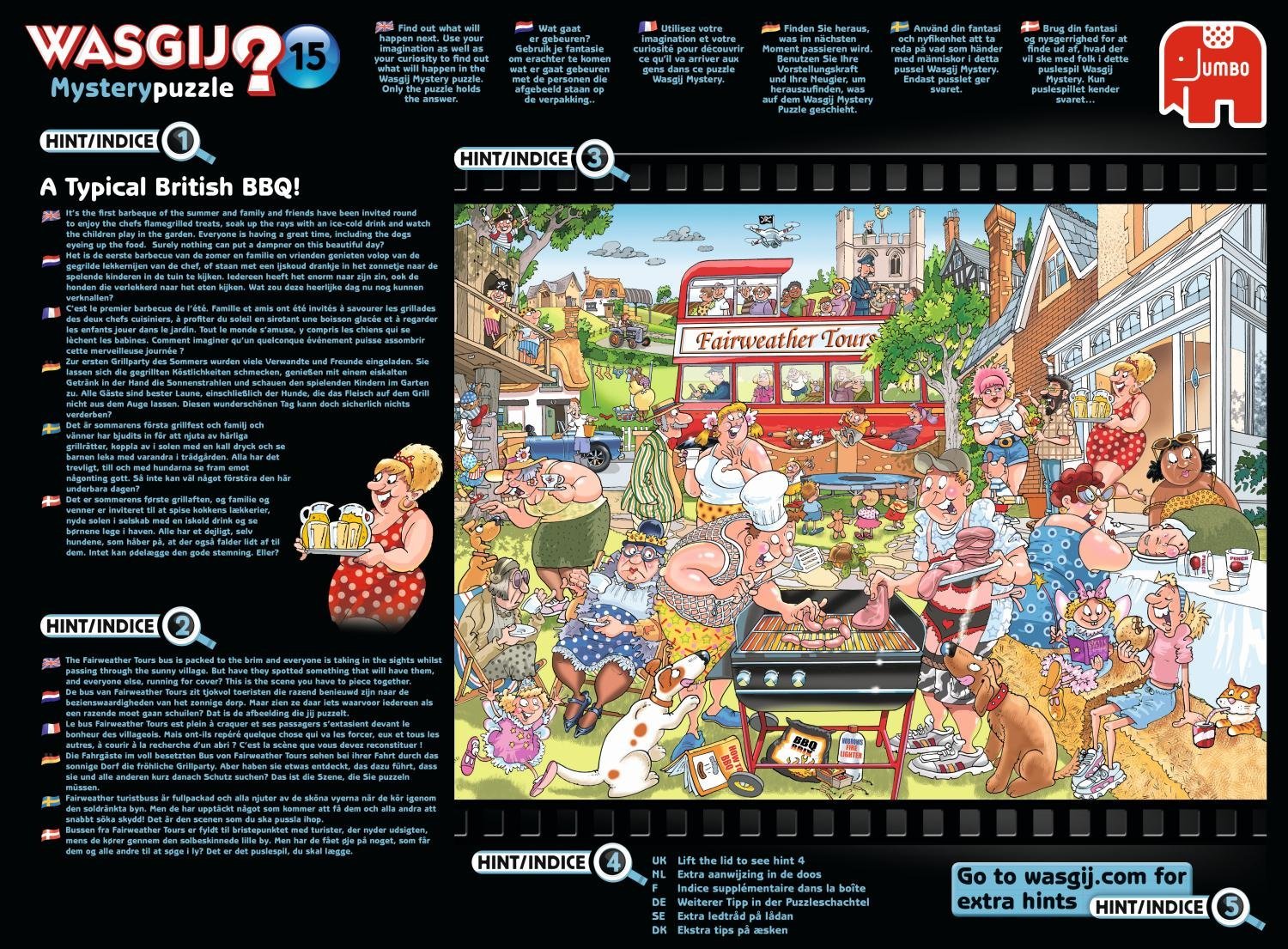 Wasgij: 1000 Piece Puzzle - Originals #15 (A Typical British BBQ!) image