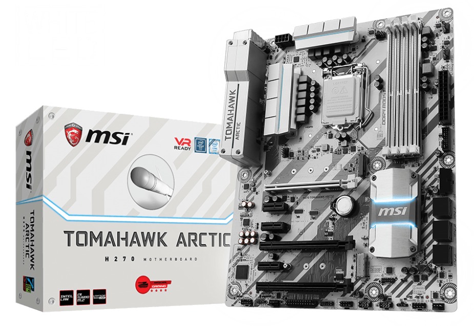 MSI H270 Tomahawk Arctic Motherboard image