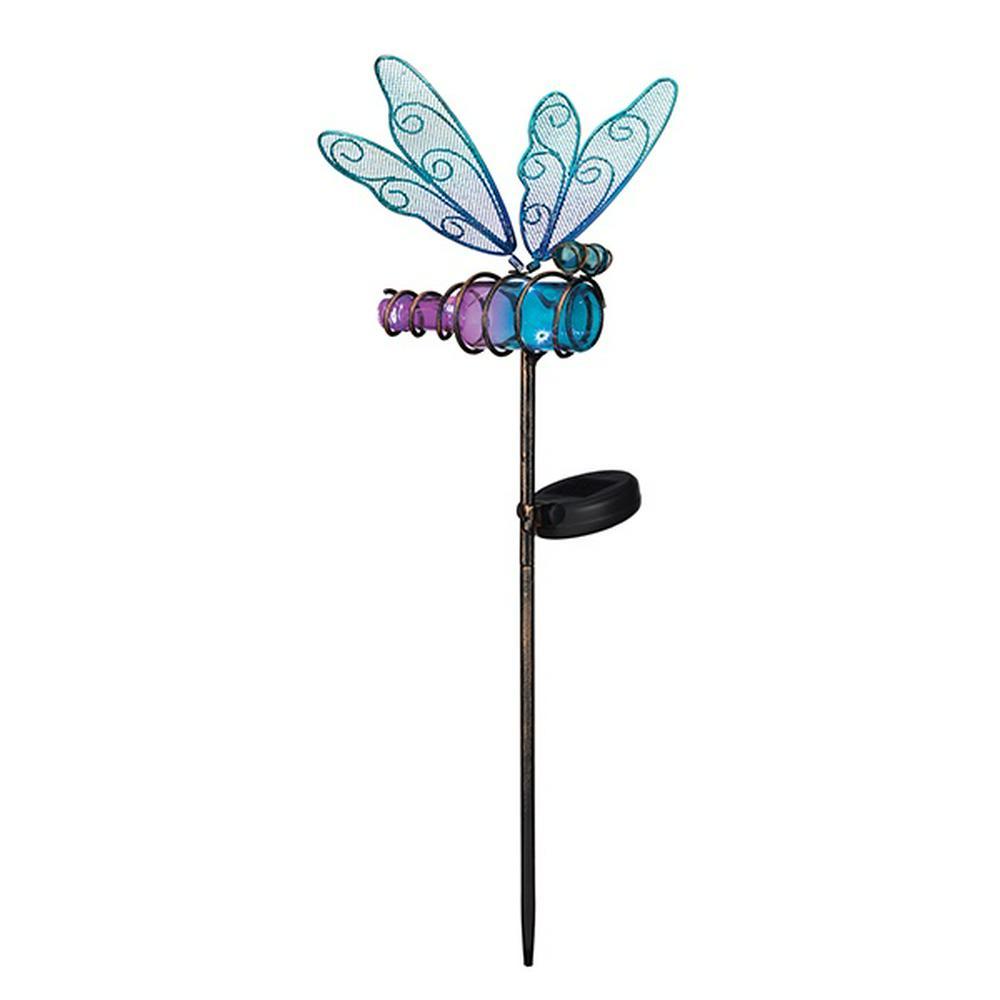 Regal: Mini Solar Dragonfly Stake - Blue image
