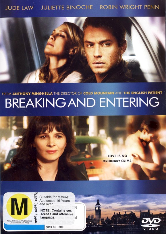 Breaking And Entering on DVD