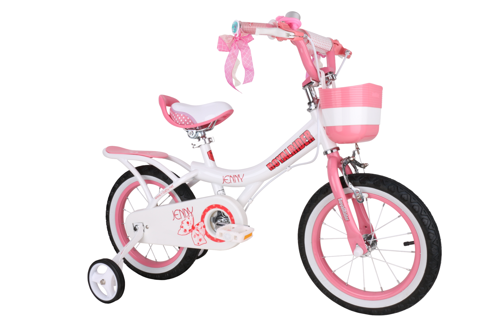 RoyalBaby: Jenny G-4 - 16" Girl's Bike (White) image