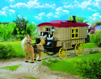 sylvanian caravan and pony