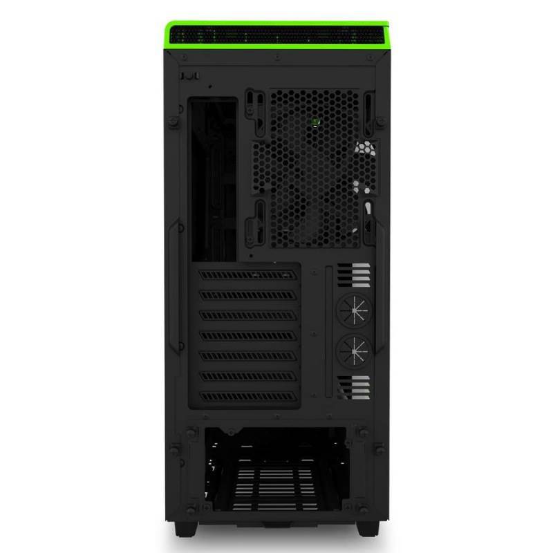 NZXT H440 Mid Tower Case 2015 Edition - Black/Green image