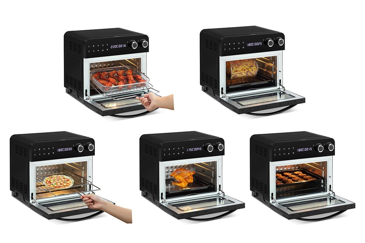 Kogan 23L 1700W Digital Air Fryer Oven Black at Mighty Ape NZ