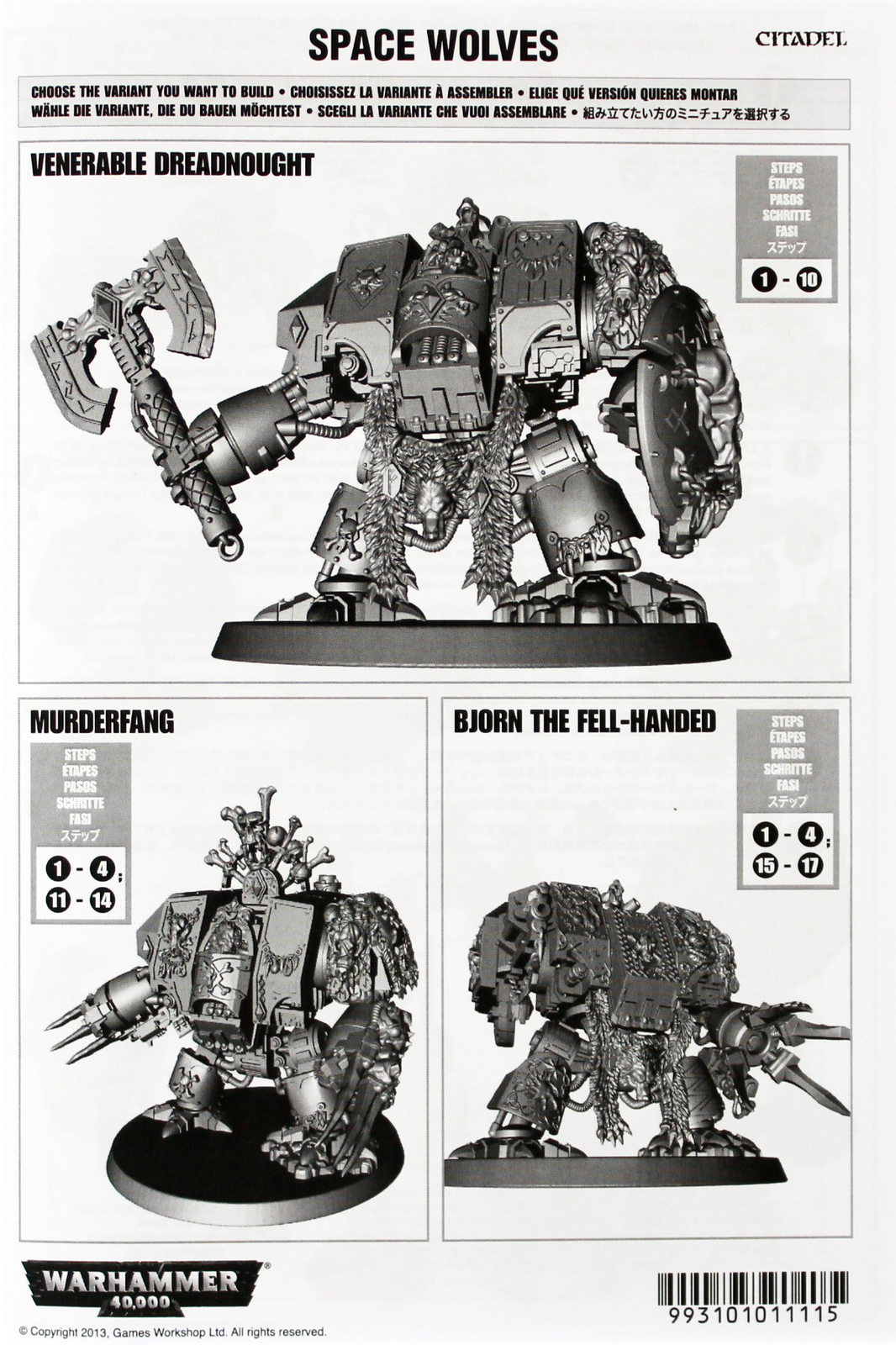 Warhammer 40,000 Space Wolves Venerable Dreadnought image