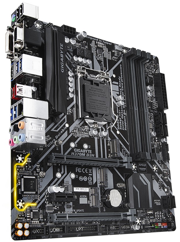 Gigabyte H370M D3H MATX Motherboard