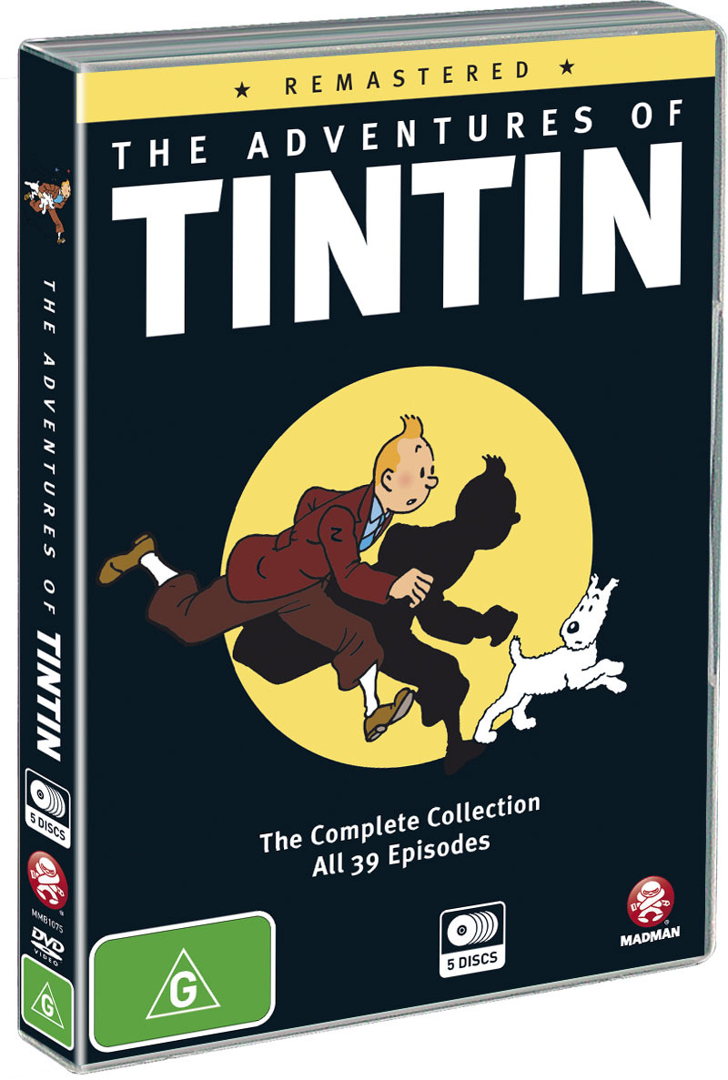 The Adventures of Tintin - Remastered on DVD