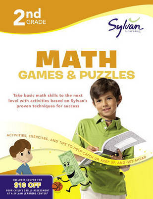 Second Grade Math Games & Puzzles (Sylvan Workbooks) by Sylvan Learning image