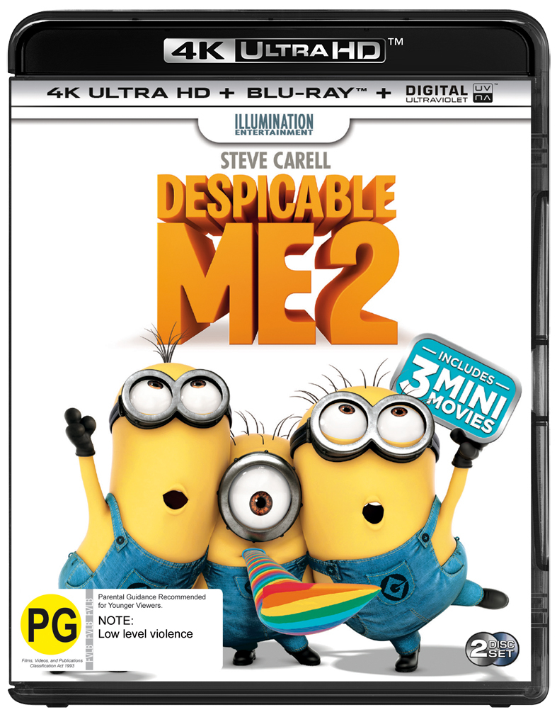 Despicable Me 2 on Blu-ray, UHD Blu-ray