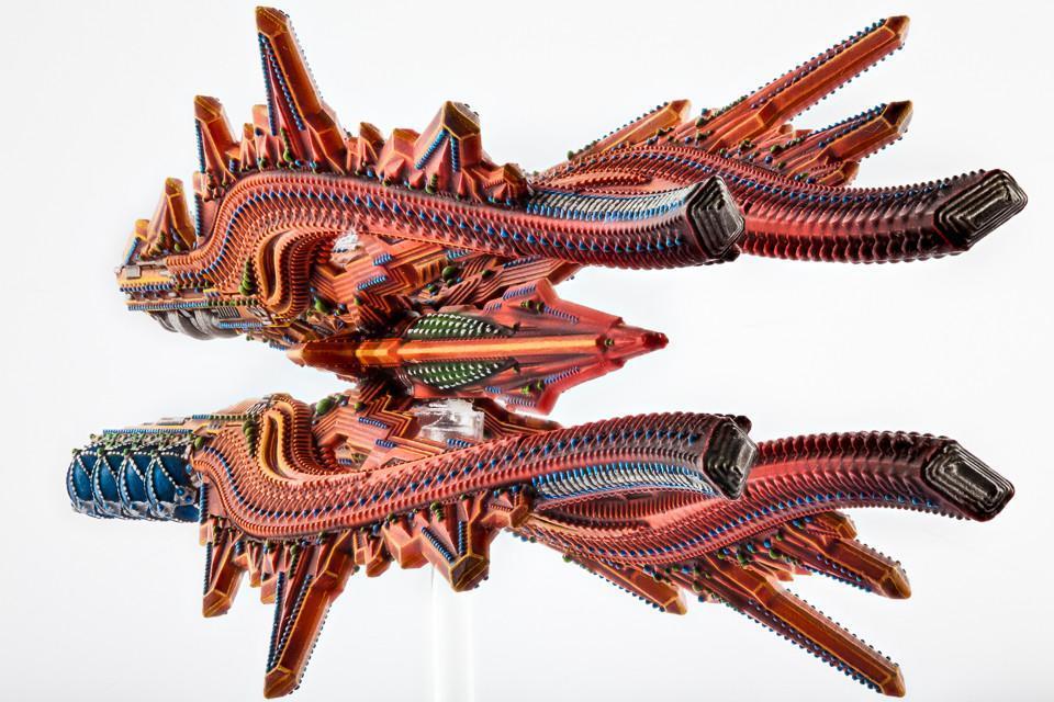 Dropfleet Commander: Shaltari Battlecruiser - Ruby/Sapphire image