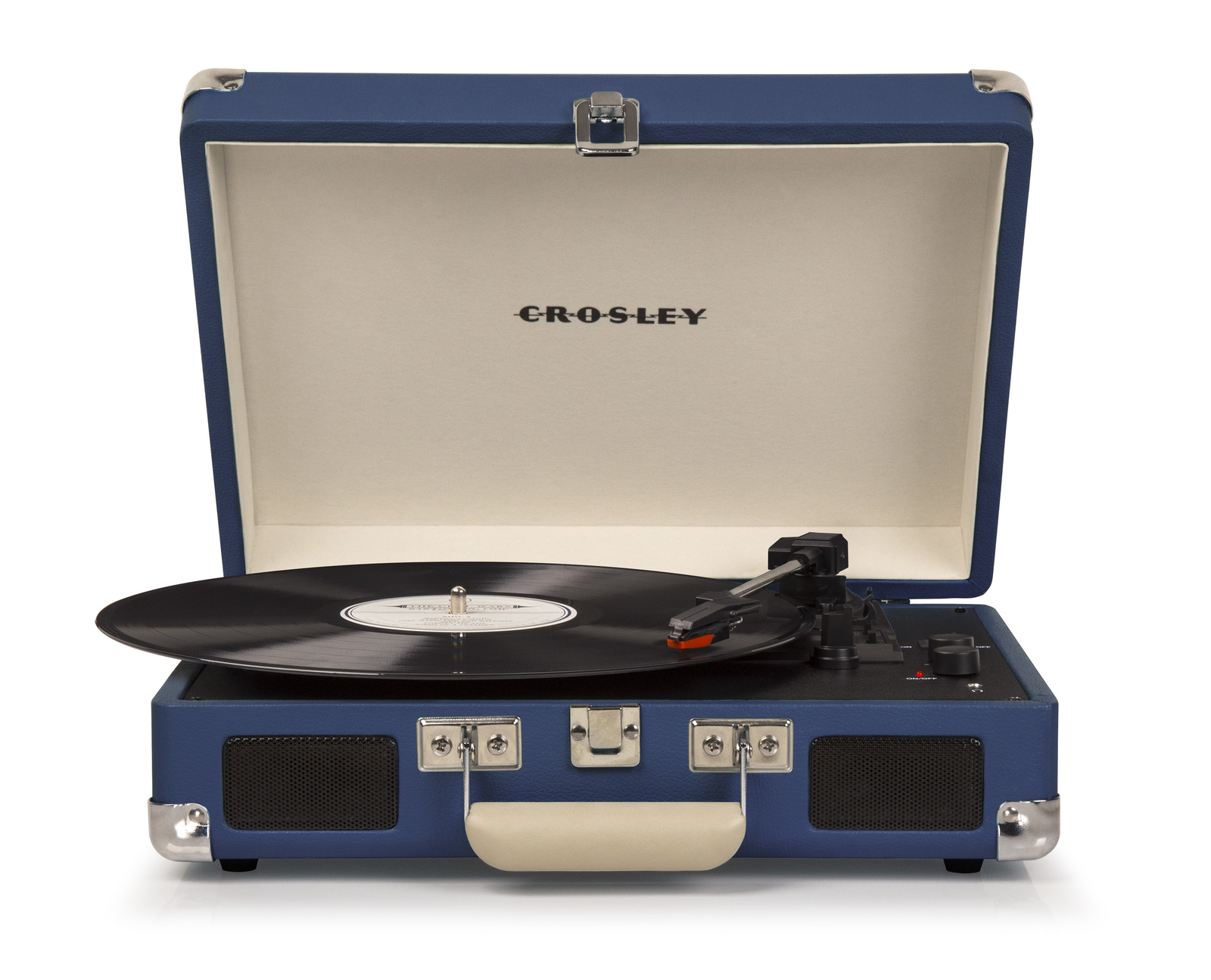 Crosley Cruiser Deluxe Portable Turntable Blue at Mighty Ape NZ