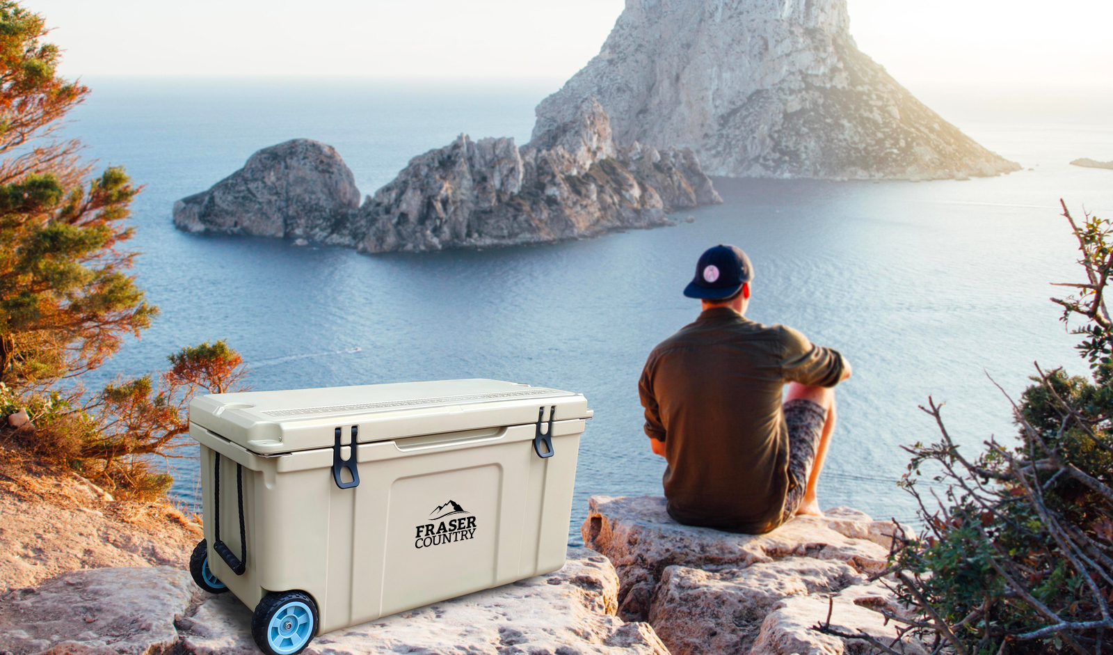 Buy Fraser Country Heavy Duty Ice Box Chilly Bin with Wheels 120L at