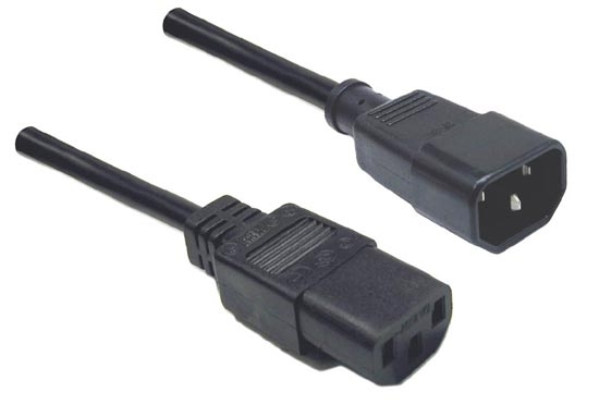 Generic Power Cord - 10A/250V IEC (M) to IEC (F) (1.8m)