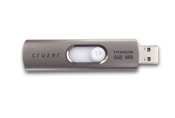 SanDisk Cruzer Titanium USB Flash Drive 512MB image