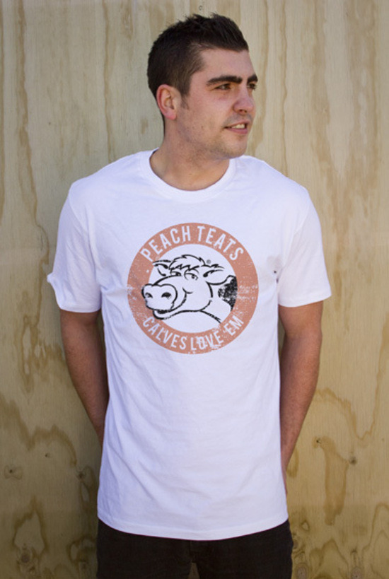 Mr Vintage: Peach Teats Men's T-Shirt - XL image