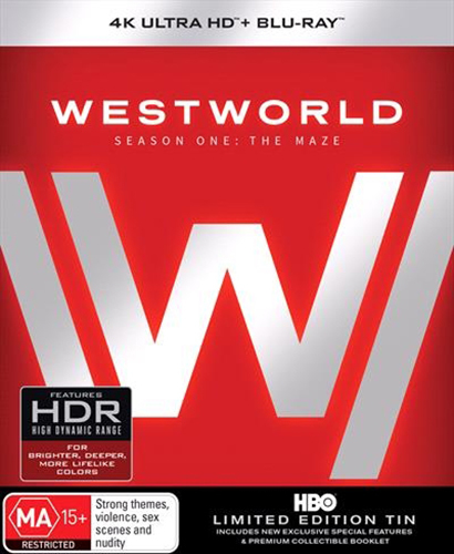 Westworld - Season One (Limited Edition Tin - 4K Blu-ray + Blu-ray) on Blu-ray, UHD Blu-ray