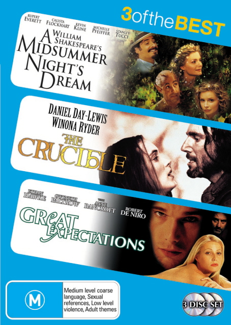 Midsummer Nights Dream, A (1999) / Crucible / Great Expectations (1998) (3 Disc Set) on DVD image