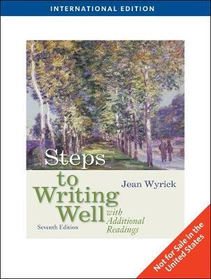 Steps to Writing Well with Additional Readings, International Edition image