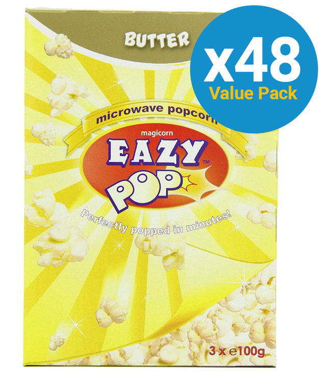 Eazypop Microwave Popcorn Butter (48 Pack) at Mighty Ape NZ