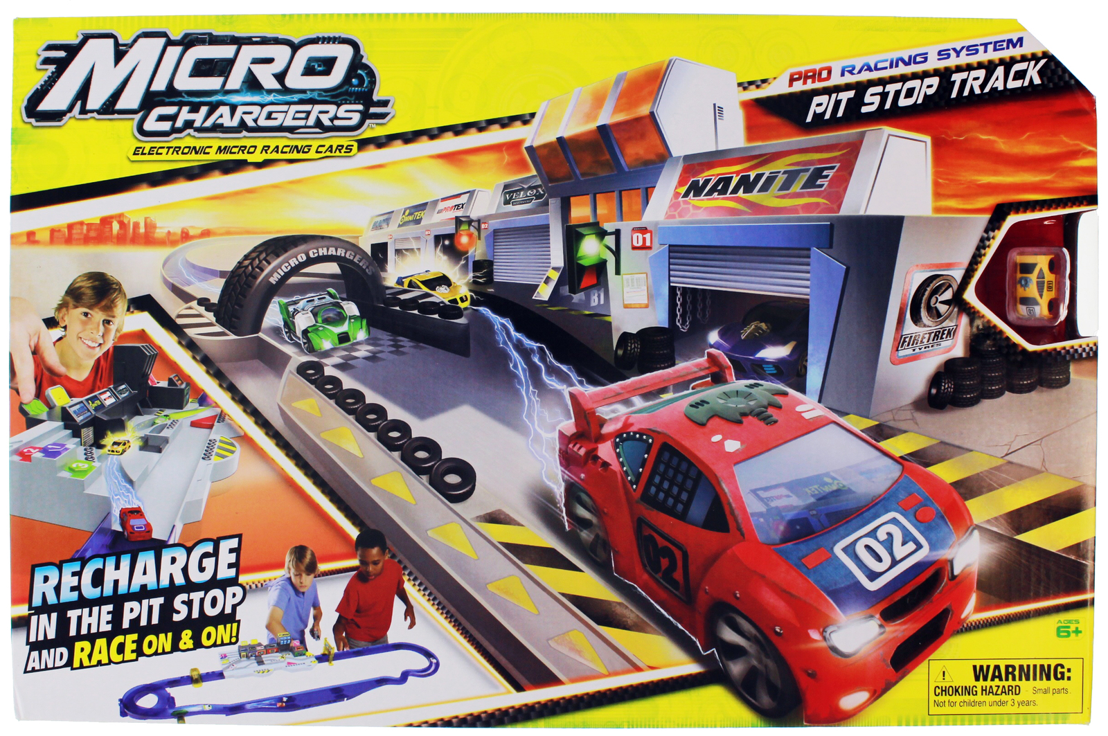 Buy Micro Chargers Pit Stop Track at Mighty Ape NZ