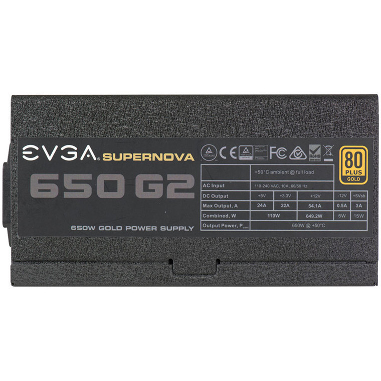 EVGA SuperNOVA 650 G2 650W 80+ Gold Full Modular Power Supply