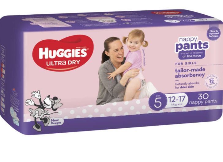 Buy Huggies Ultra Dry Nappy Girls Pants Size 5 at Mighty Ape NZ