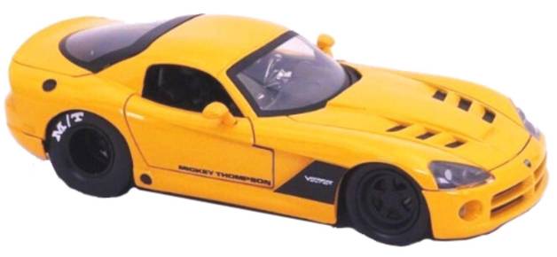 Jada: Big Time Muscle - 2008 Dodge Viper SRT10 - Yellow - 1:24 Diecast Model