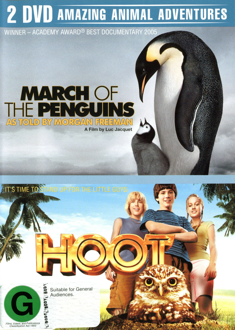 March Of The Penguins / Hoot (2 Disc Set) on DVD image