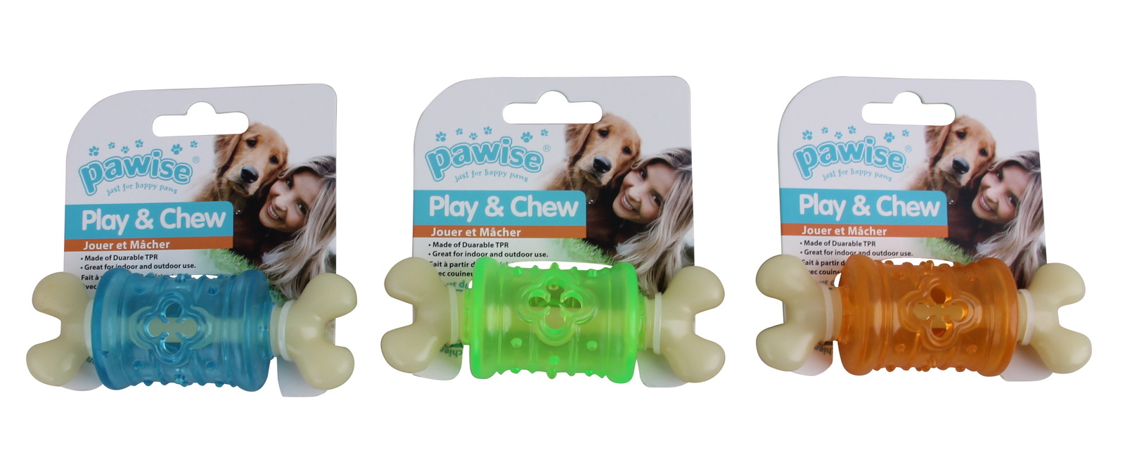 Pawise: Funny Chew Bone - Large (Round, Asst.) image