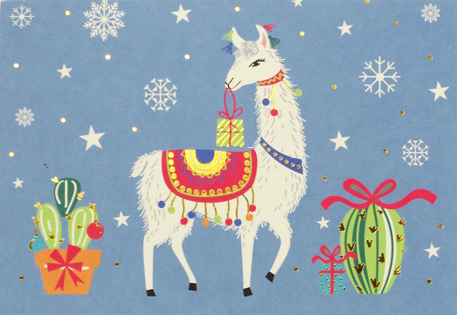 Buy Boxed Christmas Cards - Festive Llama (Pack of 20) at Mighty Ape NZ