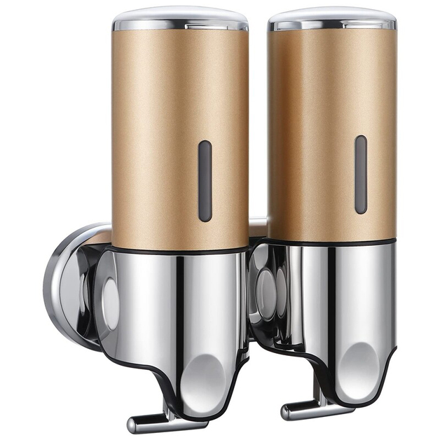 2 Chamber Wall Mounted Bathroom Pump Dispenser at Mighty Ape NZ