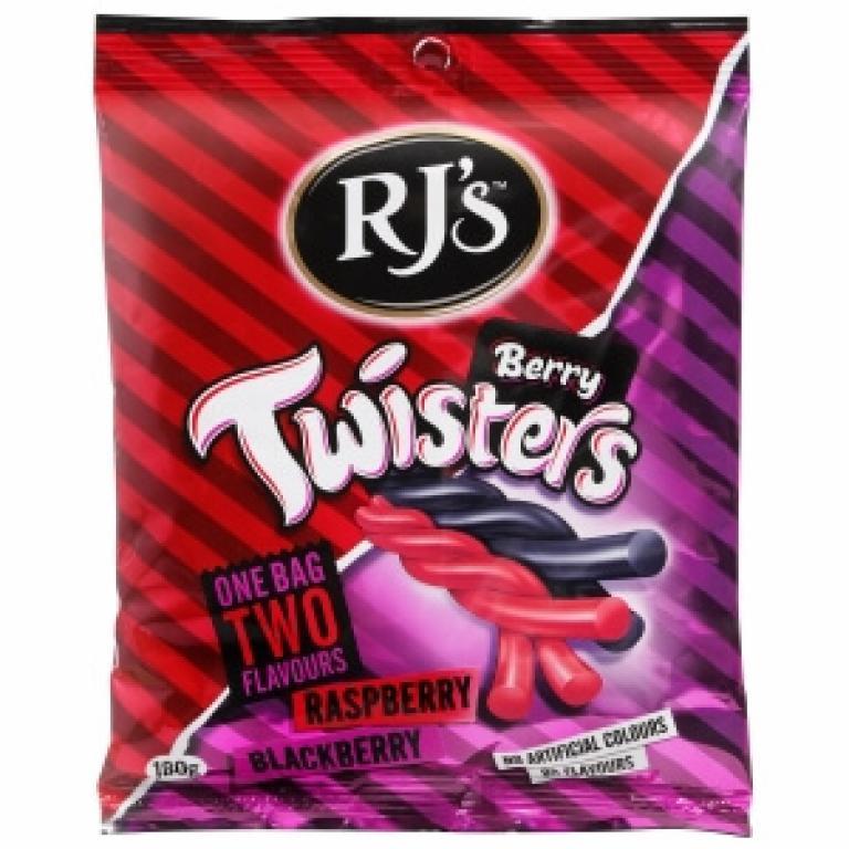 RJ's Berry Twisters - Raspberry & Blackberry (180g) image