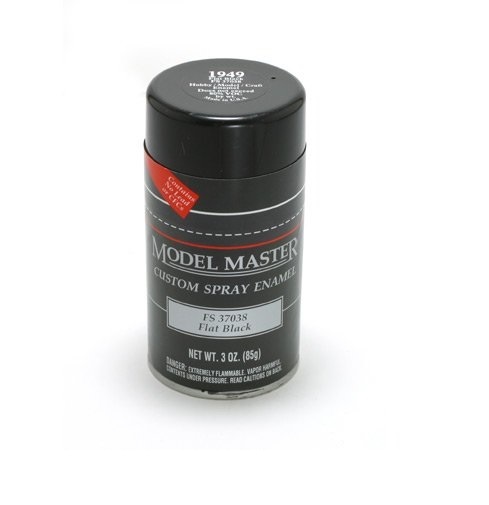 Model Master: Enamel Aerosol - Black (Flat) image