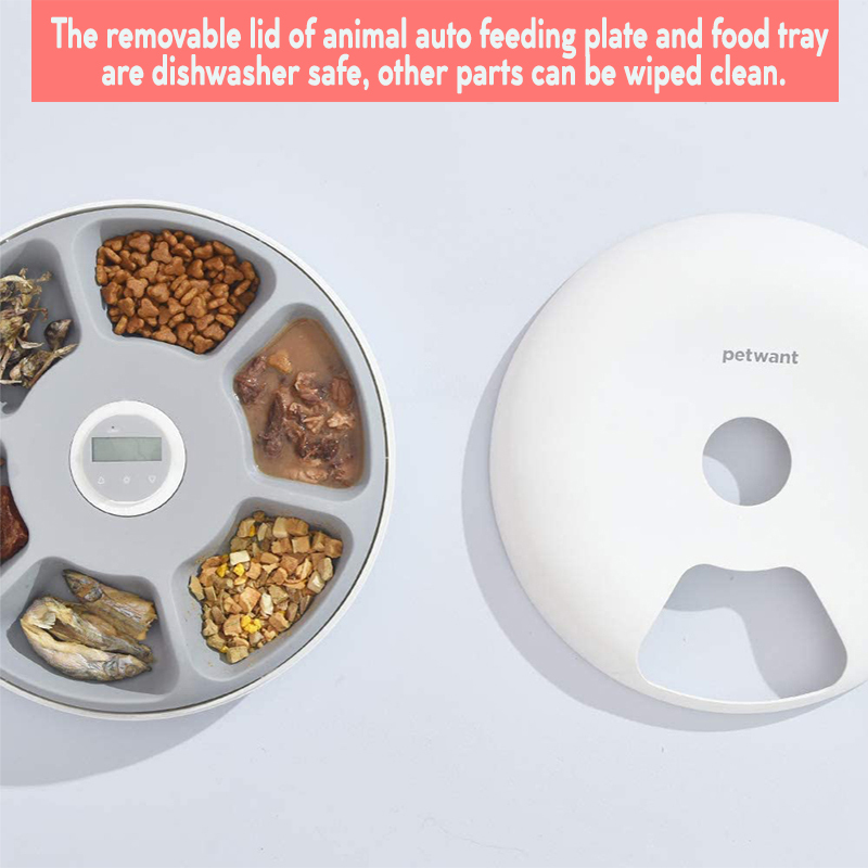 Smart Automatic Pet Feeder 6-Grid 180ml (White) image