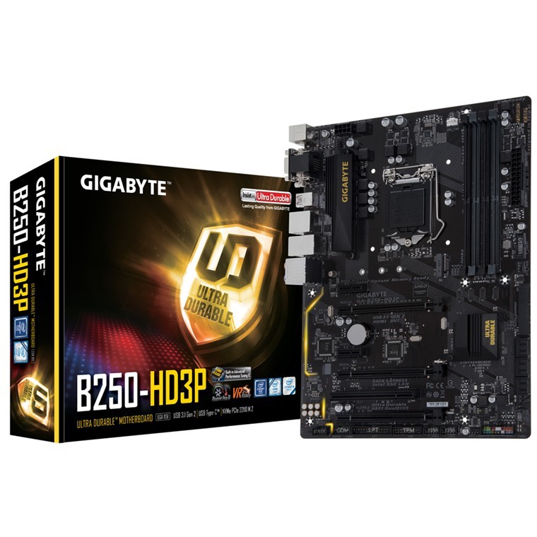 Gigabyte Ultra Durable GA-B250-HD3P ATX Motherboard image