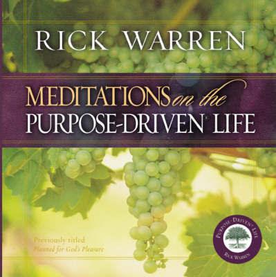 Meditations on the Purpose Driven Life by Rick Warren image