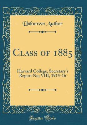 Class of 1885 by Unknown Author image