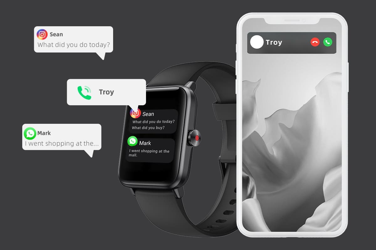 Kogan Active+ II Smart Watch (Black) at Mighty Ape NZ