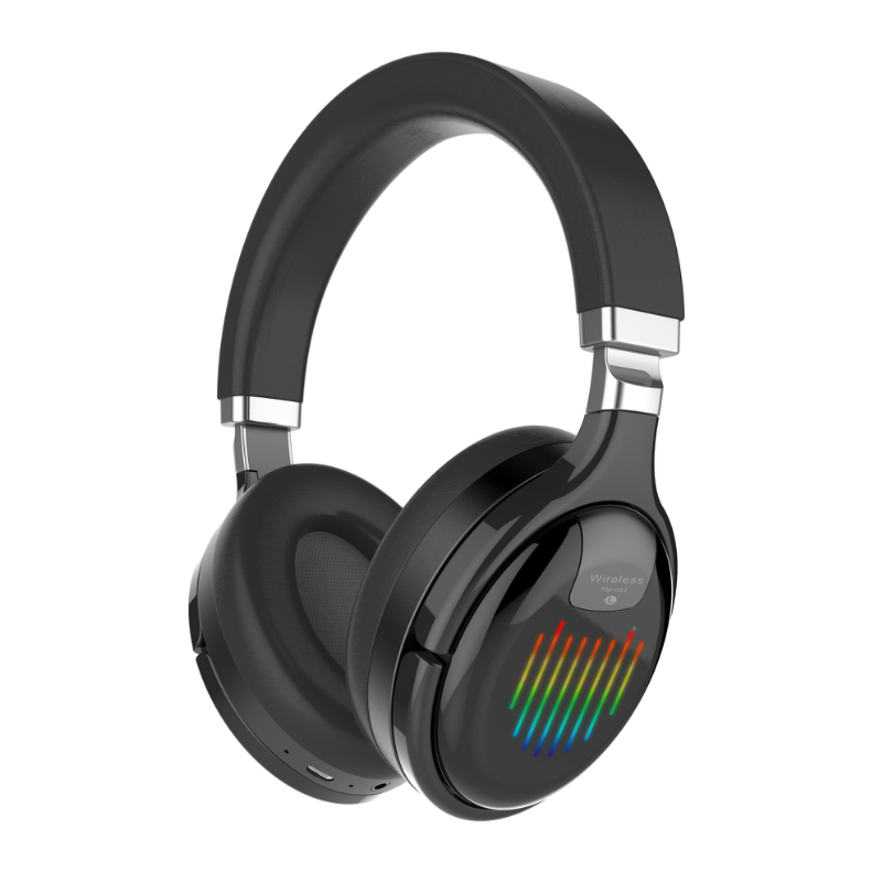 True Wireless Headphones 3D Stereo Bluetooth Foldable Earphone Black