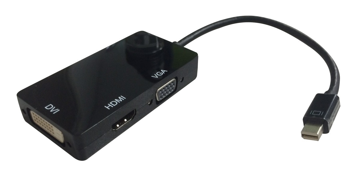 8ware: Mini DisplayPort to DVI/HDMI/VGA M/F Adapter