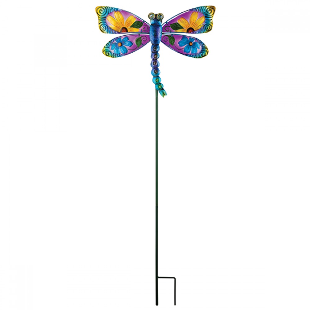 Regal: Floral Dragonfly Stake - Blue image