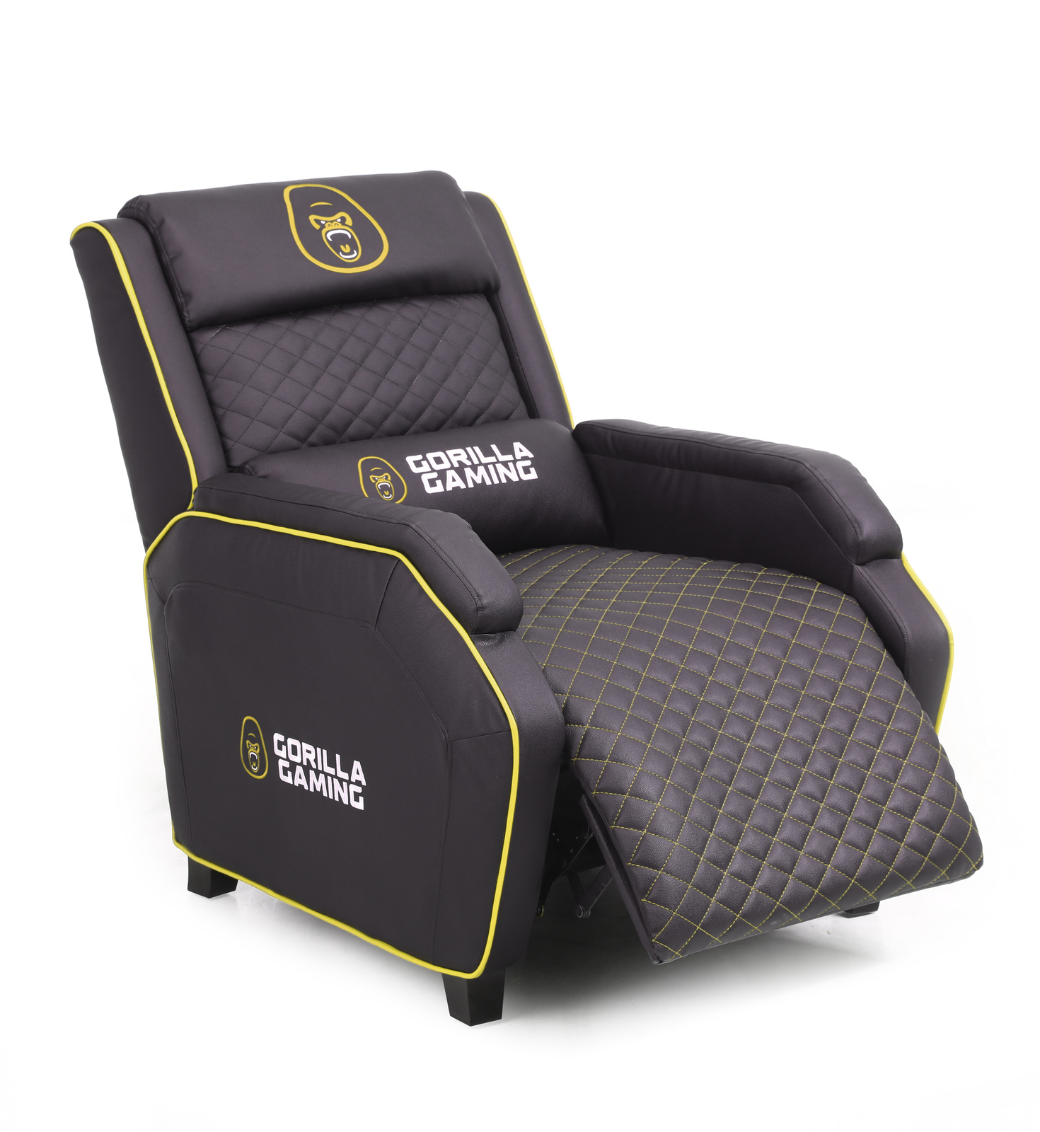 Gorilla Gaming Sofa - Black & Yellow image